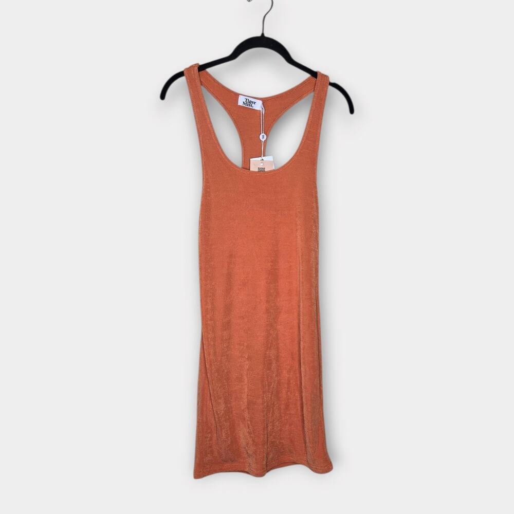 NEW Tiger Mist Gallagher Racerback Dress Bodycon Stretchy Women's Lg